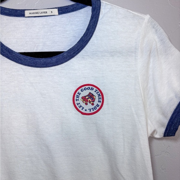 Marine Layer Let The Good Times Roll Tee shirt S - Picture 3 of 6